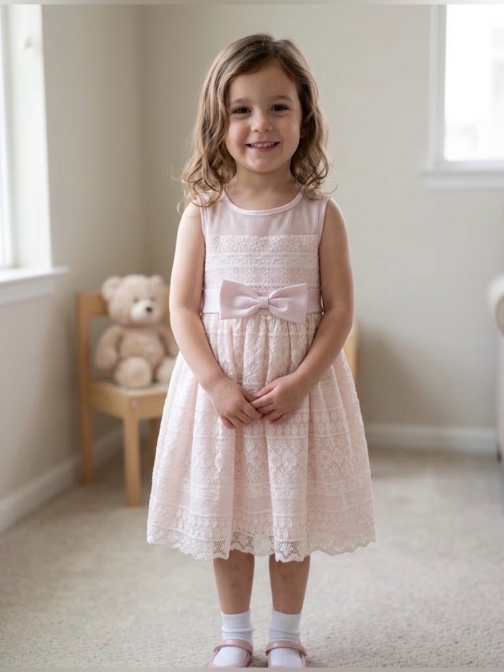 Pink Lace party Dress